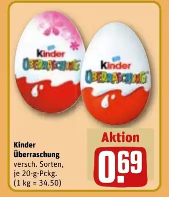 REWE Kinder überraschung tilbud