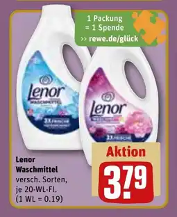 REWE DE Lenor waschmittel tilbud