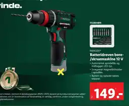 Lidl PARKSIDE Batteridreven bore- /skruemaskine 12 V tilbud