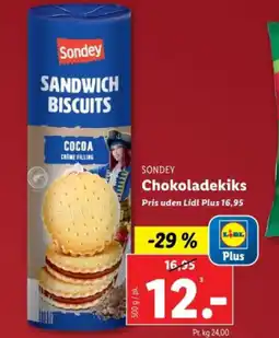 Lidl SONDEY Chokoladekiks tilbud