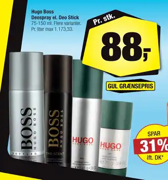 Calle Hugo Boss Deospray el. Deo Stick tilbud