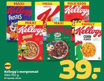 Netto Kellog's morgenmad tilbud