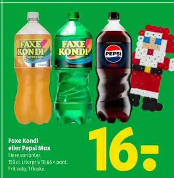 Coop 365 Faxe Kondi eller Pepsi Max tilbud