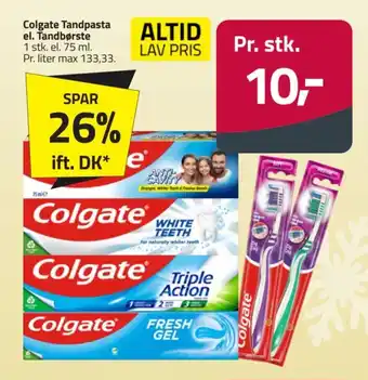 Fleggaard COLGATE Tandpasta el. Tandbørste tilbud