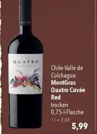 Citti Chile-Valle de Colchagua MontGras Quatro Cuvée Red tilbud