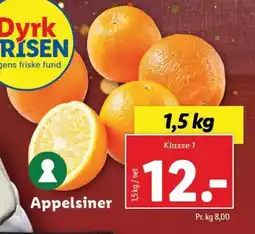 Lidl Appelsiner tilbud