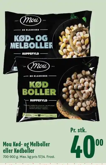 Min Købmand Mou Kød- og Melboller eller Kødboller tilbud