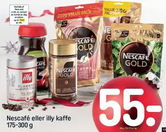 Rema 1000 Nescafé eller illy kaffe tilbud