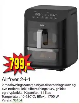 Harald Nyborg Airfryer 2-i-1 tilbud