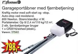 Harald Nyborg Garageportåbner med fjernbetjening tilbud
