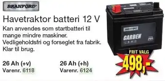 Harald Nyborg Havetraktor batteri 12V tilbud