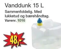 Harald Nyborg Vanddunk 15 L tilbud