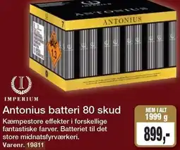 Harald Nyborg Antonius batteri 80 skud tilbud