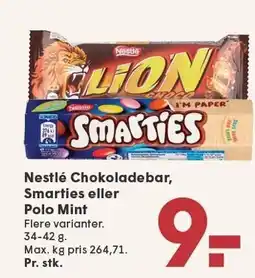 SPAR Nestlé Chokoladebar, Smarties eller Polo Mint tilbud