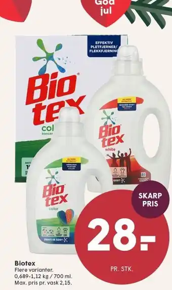 SPAR Biotex tilbud