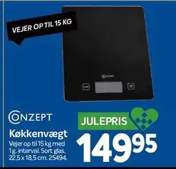 Din Isenkræmmer CONZEPT Køkkenvægt tilbud