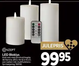 Din Isenkræmmer CONZEPT LED Bloklys tilbud