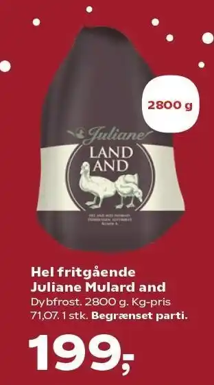 SuperBrugsen Hel fritgående Juliane Mulard and tilbud