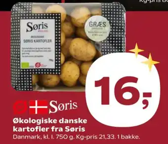 Kvickly SØRIS økologiske danske kartofler fra tilbud