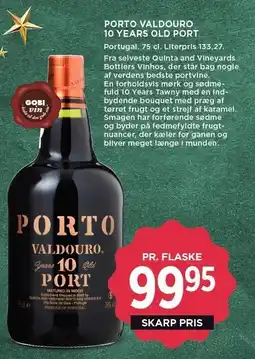 MENY PORTO VALDOURO 10 YEARS OLD PORT tilbud