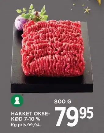 MENY HAKKET OKSEKØD 7-10% tilbud