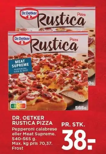 MENY DR. OETKER RUSTICA PIZZA tilbud