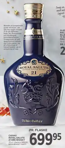 MENY CHIVAS ROYAL SALUTE 21 ÅRS WHISKY 70 cl tilbud