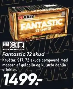 Bilka RIAKEO FIREWORKS Fantastic 72 skud tilbud