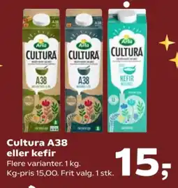 Kvickly ARLA Cultura A38 eller kefir tilbud