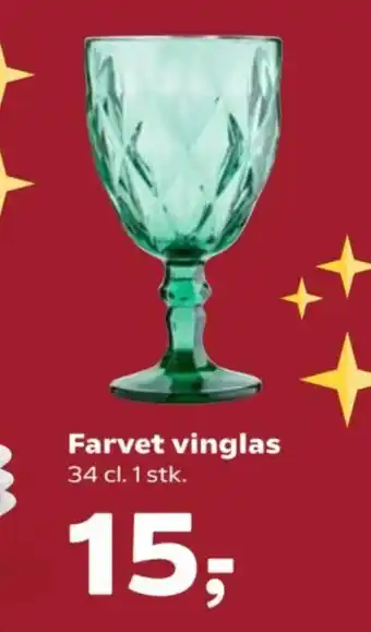 Kvickly Farvet vinglas tilbud