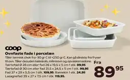 Kvickly COOP Ovnfaste fade i porcelæn tilbud