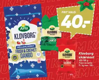 Bilka ARLA Klovborg skæreost tilbud