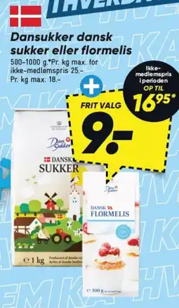 DANSUKKER dansk sukker eller flormelis