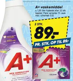 Bilka A+ vaskemiddel tilbud