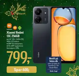 Føtex Xiaomi Redmi 13C 256GB tilbud