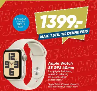 Bilka Apple Watch SE GPS 40mm tilbud