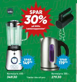 Bilka SPAR 30% på Wilfa køkkenapparater tilbud