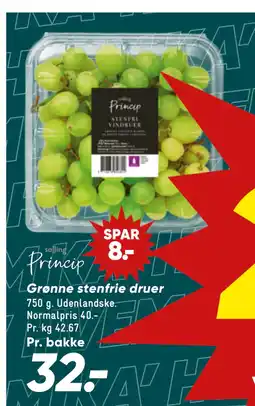 Bilka Grønne stenfrie druer tilbud