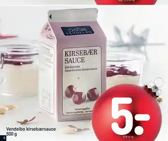 Rema 1000 Vendelbo kirsebærsauce 500 g tilbud