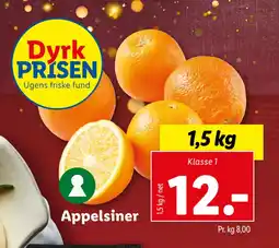 Lidl Appelsiner tilbud