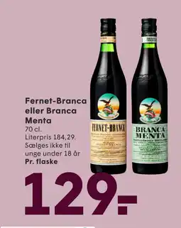 SPAR Fernet-Branca eller Branca Menta tilbud