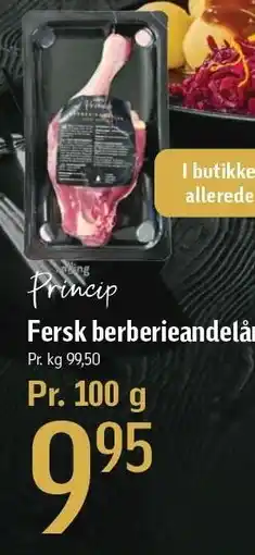 Føtex Salling Princip Fersk berberieandelår tilbud