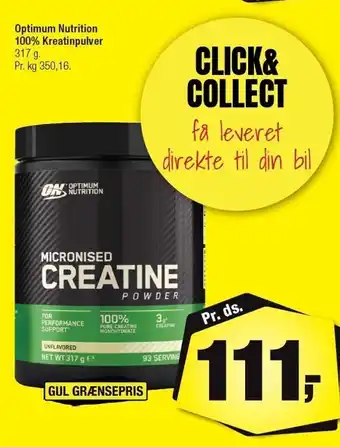 Calle Optimum Nutrion 100% Kreatinpulver tilbud