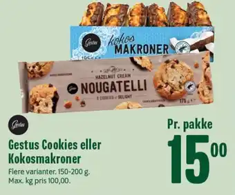 Min Købmand GESTUS Cookies eller kokosmakroner tilbud