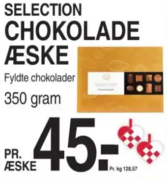 ABC Lavpris SELECTION Chokolade æske tilbud