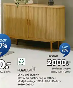 JYSK LYNGVIG SKÆNK tilbud