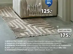 JYSK BERGASTER TÆPPE tilbud