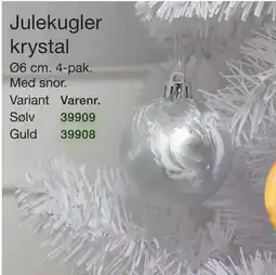 Harald Nyborg Julekugler krystal tilbud