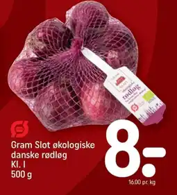 GRAM SLOT Økologiske danske rødløg