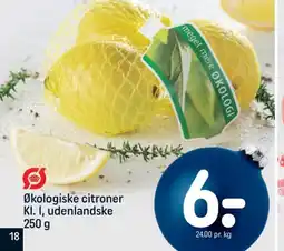 REMA 1000 Økologiske citroner tilbud